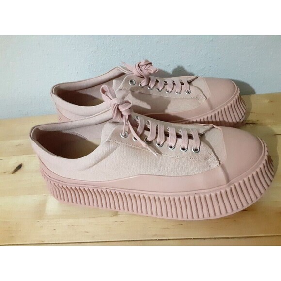 Jil Sander Blush Ribbed Sole Sneakers Sz 11 - Picture 6 of 11